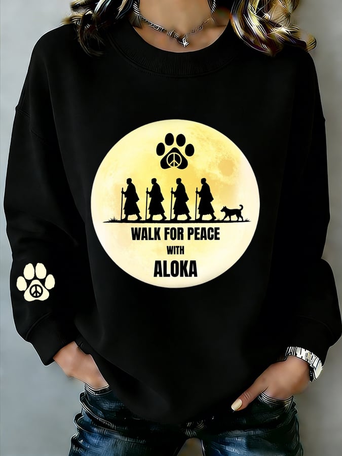 Women's Walk For Peace  Art Print Sweatshirt