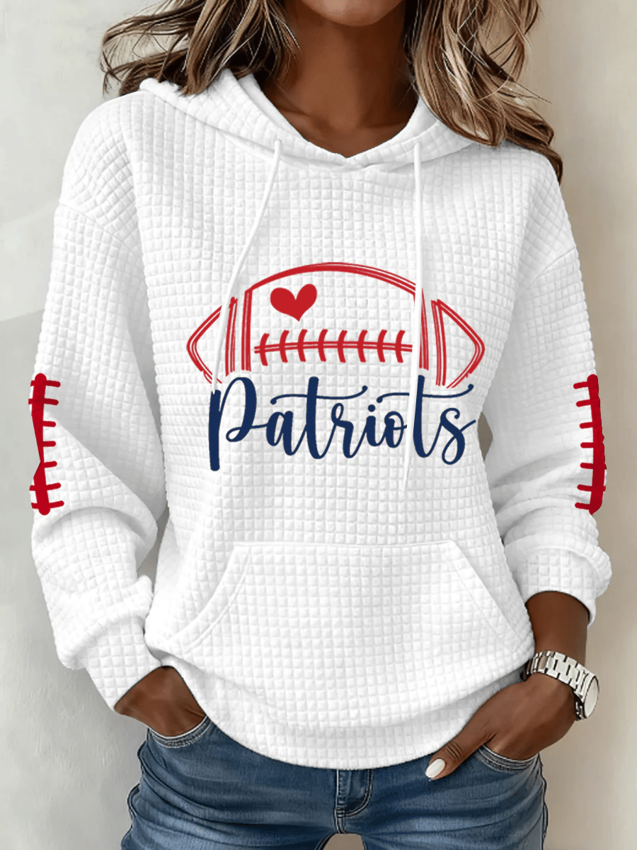 Women's Football Print Sweatshirt