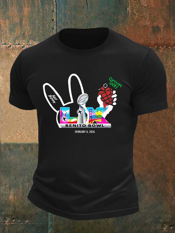 Men's  Opening And Halftime Shows Print Casual T-shirt