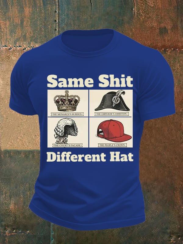 Men's Same Shit Different Hat FDT Print  T-Shirt