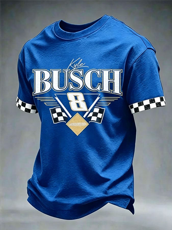 Men's Legendary Race Car Driver Print Commemorative T-Shirt: