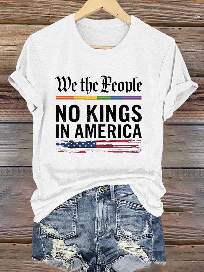🔥Buy 3 Get 15% Off🔥Women's Fashion Casual American Kingless Print T-Shirt