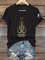 Women's Artemis II Print Casual T-Shirt