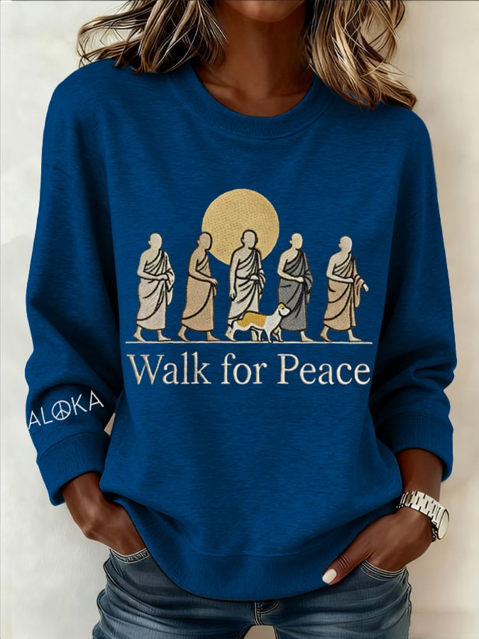 Women's Walk For Peace  Art Print Sweatshirt