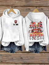 Women's  Football Print Hoodies