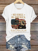 🔥Buy 3 Get 15% Off🔥Retro No Kings In America No One Is Above The Law Print T-Shirt