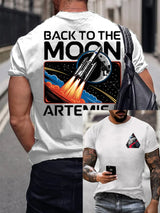 Men's Artemis II Round Neck Casual Printed T-Shirt