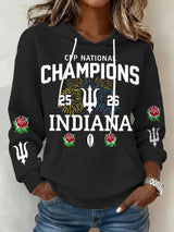 Women's Football Print Casual Sweatshirt