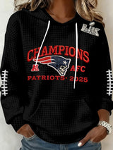 Women's Football Print Casual Sweatshirt