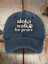 Walk For Peace Printed Baseball Cap