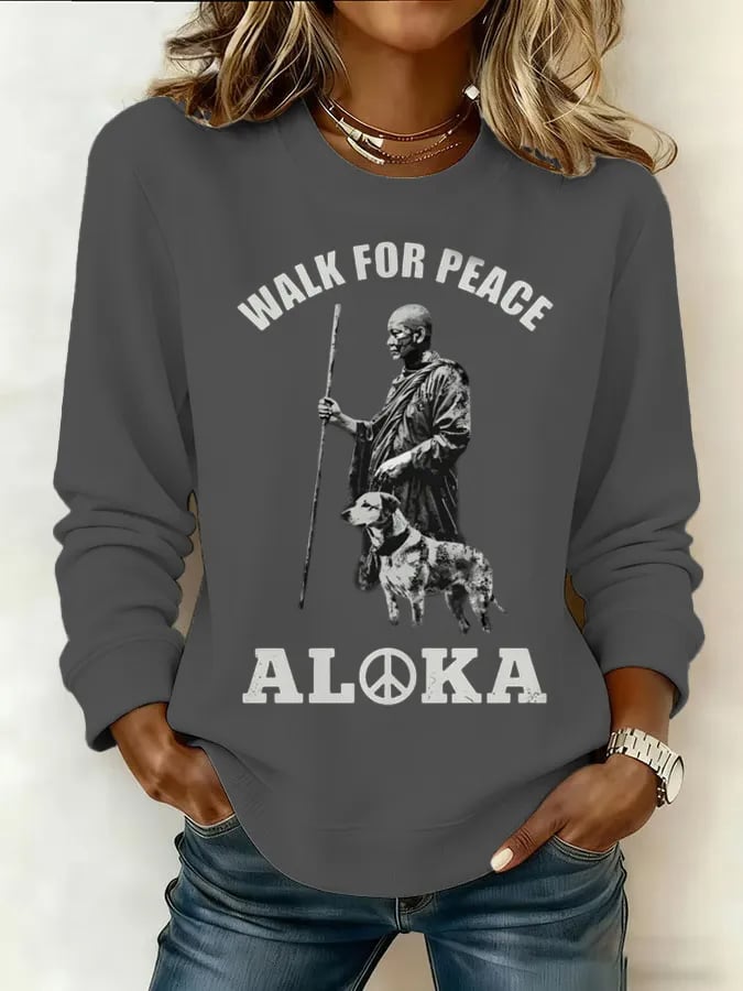 Women's Walk For Peace  Art Print Sweatshirt
