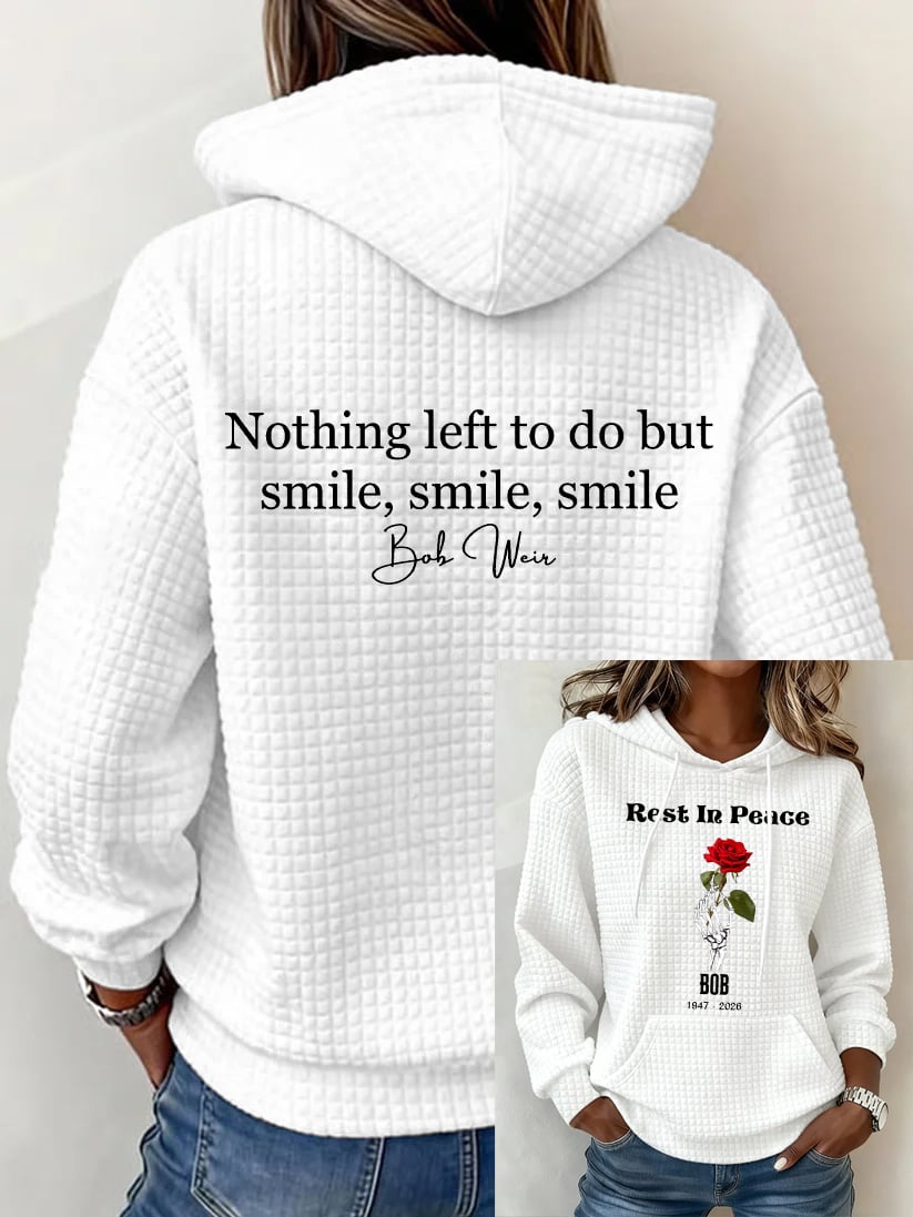 🔥Buy 3 Get 15% Off Women's Nothing Left To Do But Smile Smile Smile Print Casual Sweatshirt