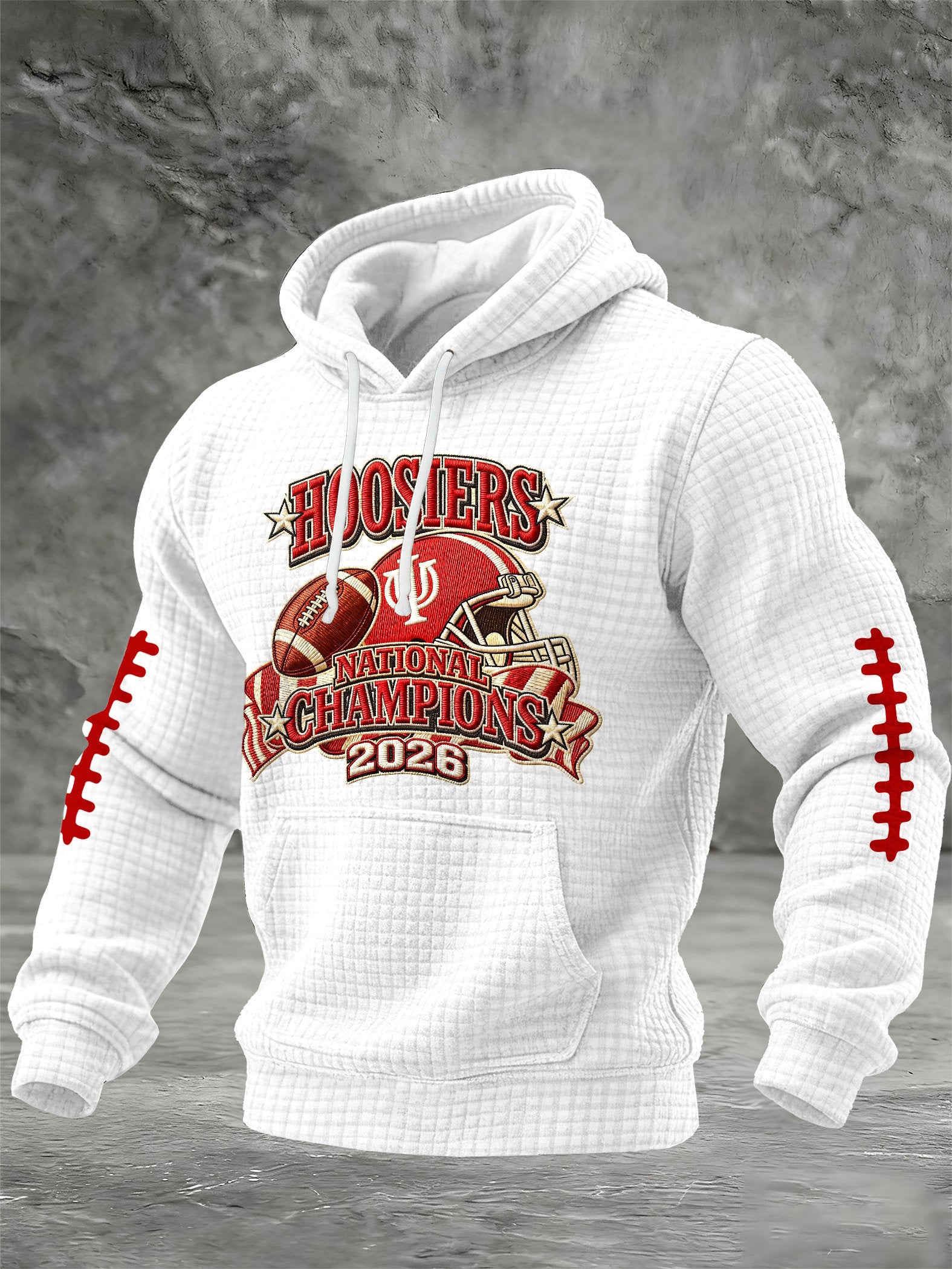 Men's Football Printed Casual Hoodie