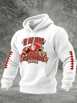Men's Football Printed Casual Hoodie
