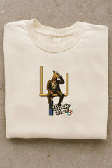 Puerto Rico Singer Benito Bowl Print Round Neck Sweatshirt