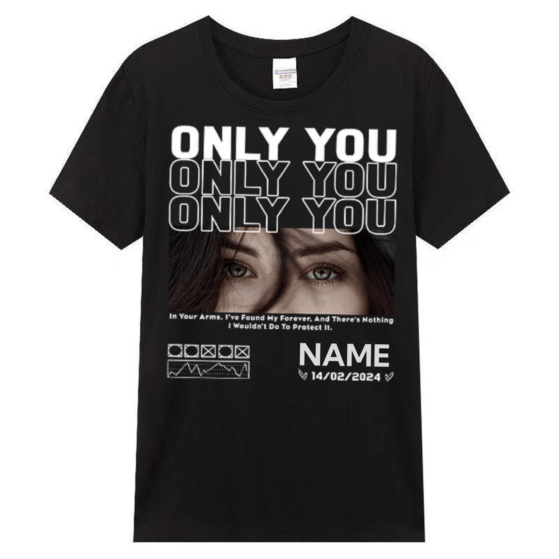 💖Best Gift For Lover💖Unique Custom Eyes Photo Tee 💗 Crewneck 💗 Hoodie