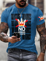 🔥Buy 3 Get 15% Off Men's No Kings Day March 28 2026 Print T-Shirt