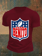 Men's  Team Benito Puerto Rico Print Casual Tee