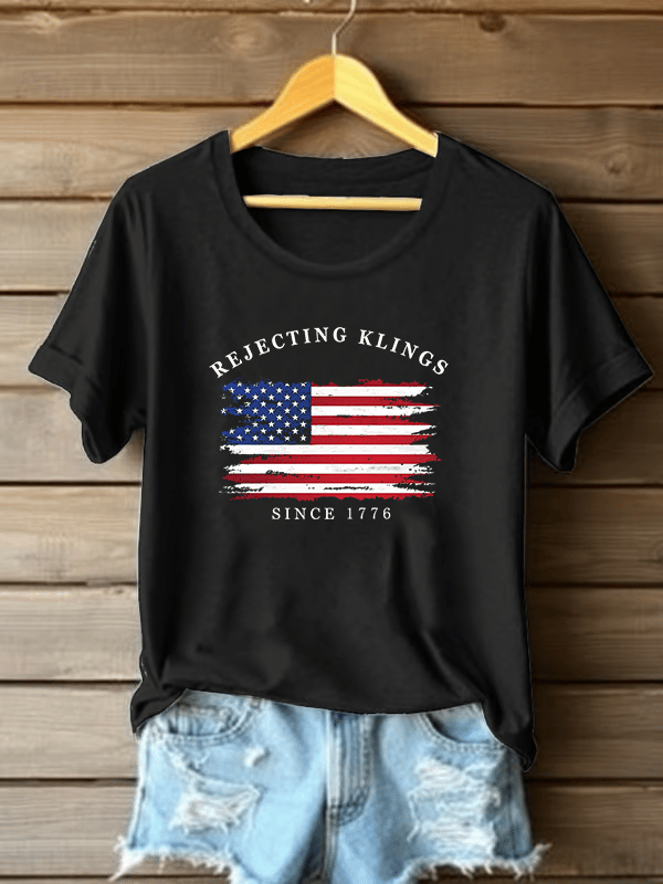 🔥Buy 3 Get 15% Off🔥Women's Casual  Rejecting Kings Printed T-shirt