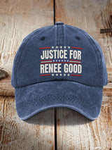 Men's and women's JUSTICE FOR RENEE GOOD printed hats