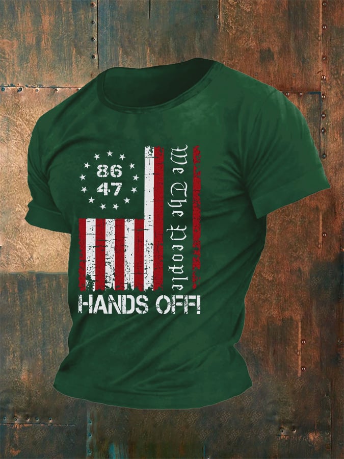 Men's We The People Hands Off My Social Security Print T-Shirt