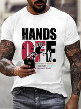 🔥Buy 3 Get 15% Off🔥Men's Hands Off Protest Print T-Shirt