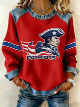 Women's Rugby Print Sweatshirt