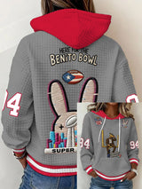 Women's Puerto Rico Print Print Hoodie