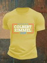 Men's Talk Show Colbert Kimme 2028 Print T-Shirt