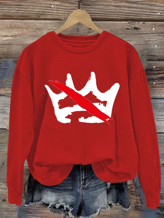 🔥Buy 3 Get 15% Off🔥Women's No Kings In America Printed Sweatshirt