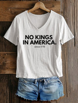 🔥Buy 3 Get 15% Off🔥Women's Casual Fashion American Kingless Printed T-Shirt