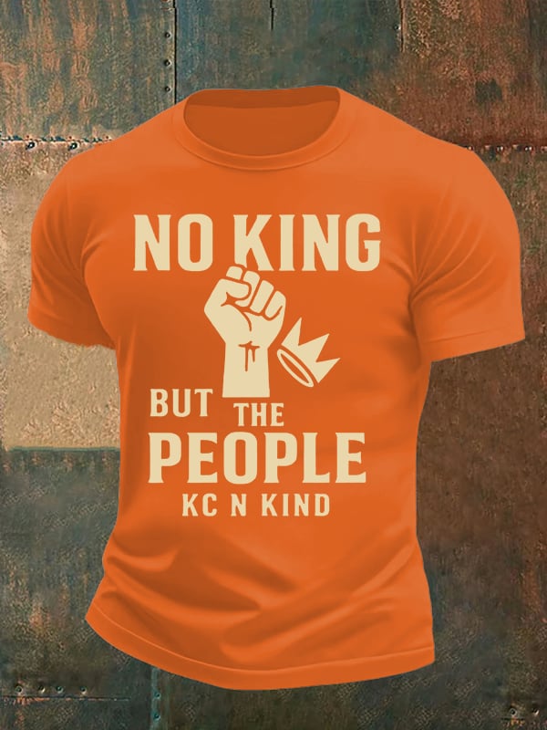 Men's no king but the people KC N kind print  T-Shirt