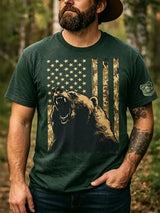 Men's United States Forest Service Print Casual T-Shirt