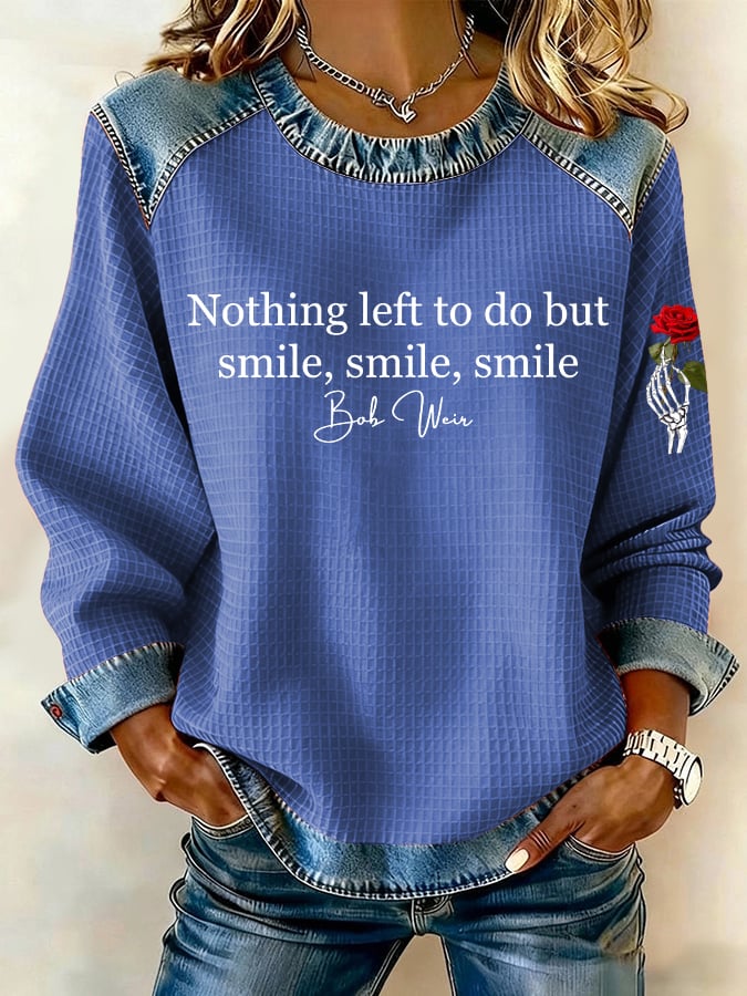 🔥Buy 3 Get 15% Off Women's Vintage Rock Tribute Print Casual Sweatshirt