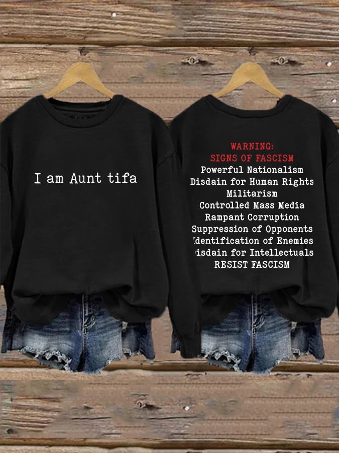 🔥Buy 3 Get 15% Off🔥Retro I Am Aunt Tifa Print Sweatshirt