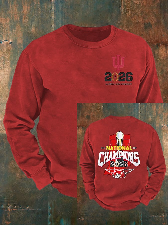 Men's   Football Print  Sweatshirt