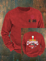 Men's   Football Print  Sweatshirt