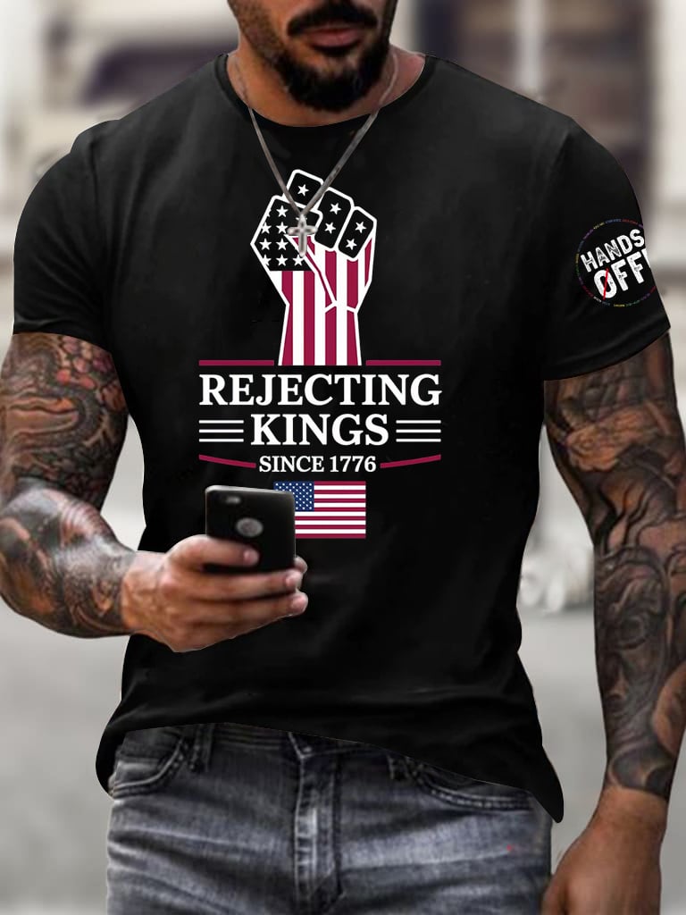 🔥Buy 3 Get 15% Off🔥Men's Fashion Casual American Kingless Short-Sleeved T-Shirt