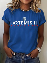 Women's Artemis II Print Casual T-Shirt