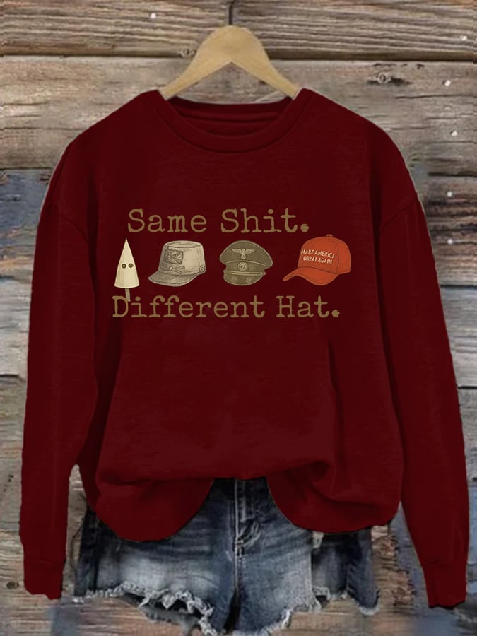 Women's  Same shit Different costume  Print  Sweater