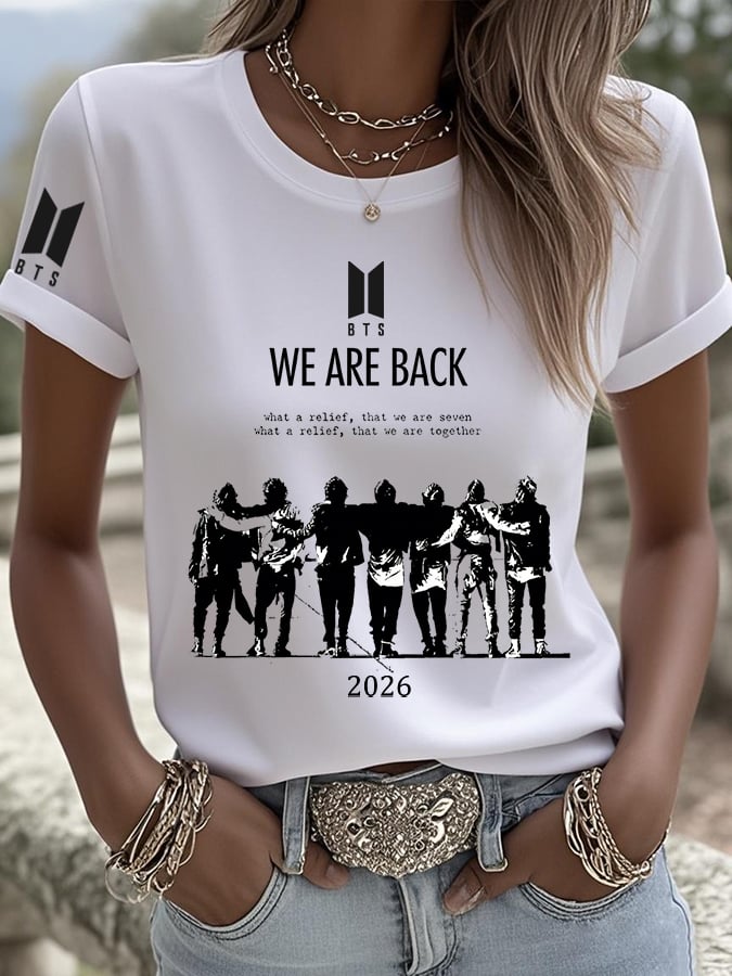 🔥Buy 3 Get 15% Off🔥Women'S 2026 Bts Comeback Art Print T-Shirt