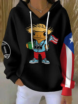 Women's Puerto Rico Print Casual Sweatshirt
