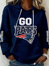 Women's Football Print Casual Sweatshirt