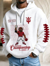 Men's Football Printed Casual Hoodie