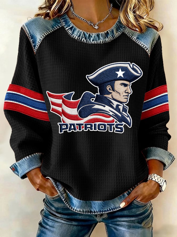 Women's Rugby Print Sweatshirt