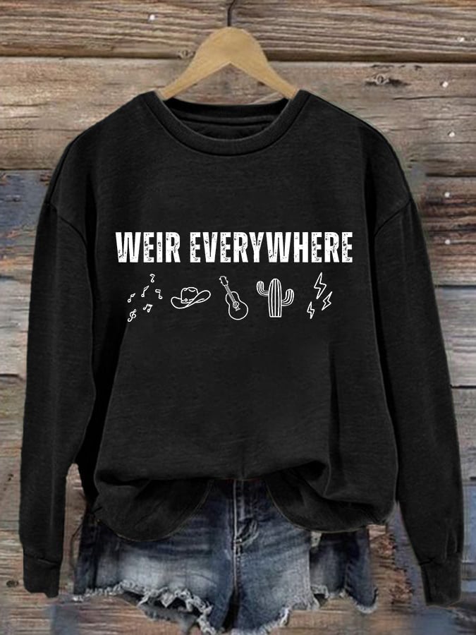 🔥Buy 3 Get 15% Off Women's Vintage Rock Tribute Print Casual Sweatshirt