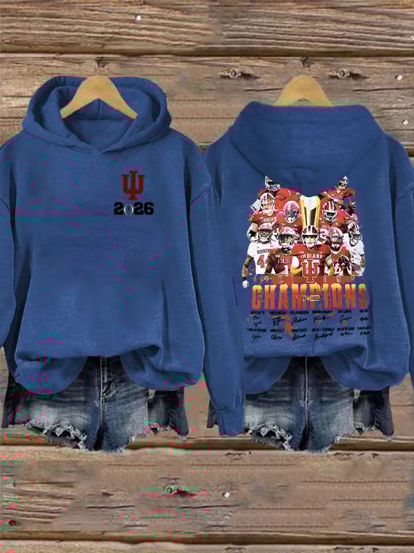 Women's  Football Print Hoodies