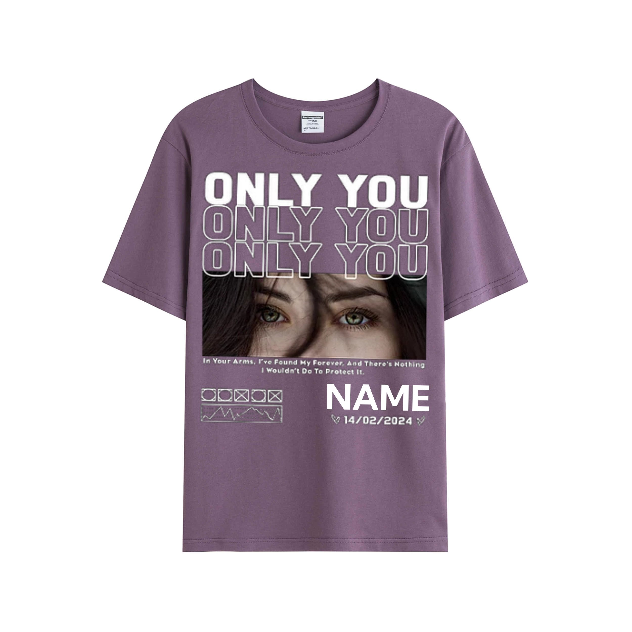 💖Best Gift For Lover💖Unique Custom Eyes Photo Tee 💗 Crewneck 💗 Hoodie