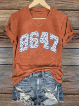 🔥Buy 3 Get 15% Off🔥Women's 86/47 Flowers Print T-shirt