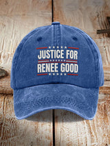 Men's and women's JUSTICE FOR RENEE GOOD printed hats